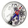 Samoa 10 dollars From Sochi to Rio series Skater colored silver coin 2014