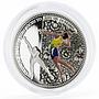 Samoa 5 dollars From Sochi to Rio series Volleyballer colored silver coin 2014