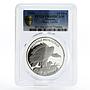 Ukraine 10 hryvnias Eurasian Black Griffin PR69 PCGS proof silver coin 2008