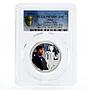 Niue 1 dollar Patrick Trought the 2nd Doctor Who PR70 PCGS silver coin 2013