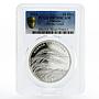 Ukraine 10 hryvnias Red Book Series Feather Grass PR70 PCGS silver coin 2010