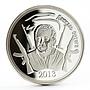 South Ossetia 1 ruble World History series Daniel Ortega nickel coin 2013