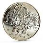 Czechoslovakia 500 korun Centennial of Painter Josef Lada silver coin 1987