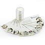 Cameroon set of 12 coins Zodiac Signs hologram silver coins 2010