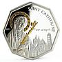 Cook Islands 5 dollars Faith series Saint Catherine proof silver coin 2011