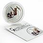 Mongolia 500 togrog Beijing Olympic Games series Boxing colored silver coin 2008
