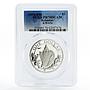 Bahamas 1 dollar The Shell PR70 PCGS proof silver coin 1974