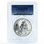 Cook Islands 2,5 dollars Cook's Second Voyage Ship MS69 PCGS silver coin 1973