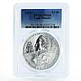Cook Islands 7,5 dollars Cook's Discovery of Harvey MS68 PCGS silver coin 1973