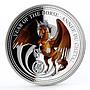 Benin 1000 francs Year of the Horse series Pegasus colored silver coin 2014
