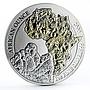 Rwanda 50 francs Family of Gorillas African Continent gilded silver coin 2008