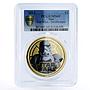 Niue 1 dollar Star Wars series Stormtrooper MS69 PCGS gilded copper coin 2012