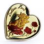 Palau 5 dollars Endless Love Two Cupids Angels Flowers gilded silver coin 2007