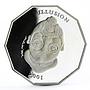 Liberia 10 dollars Female or Male Illusion silver coin 2001