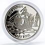 Bailiwick of Guernsey 5 pounds British Warship Mary Rosesilver silver coin 2009