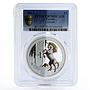 Tuvalu 1 dollar Mythical Creatures series Unicorn PR70 PCGS silver coin 2013