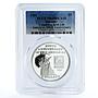 Bahamas 5 dollars Voyage of Columbus PR69 PCGS proof silver coin 1991