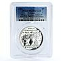 Bahamas 5 dollars First Manned Flight Brothers Wright PR69 PCGS silver coin 1992