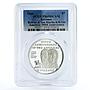 Bahamas 5 dollars Simon Bolivar and Jose San Martin PR69 PCGS silver coin 1992