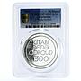 Azerbaijan 50 manat Dada Gorgud on Horse Book PR70 PCGS silver coin 1999
