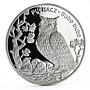 Poland 20 zlotych Endangered Wildlife Eagle Owl Bird Fauna silver coin 2005