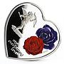 Cook Islands 5 dollars My Everlasting Love Cupid and Roses silver coin 2008