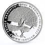Gibraltar 2 crowns Royal Wedding Peacocks proof silver coin 1993