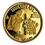 Mexico 1/20 onza Native Working Gold Melting Teocuitlatl proof Au coin 1999