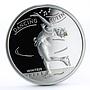 Mongolia 500 togrog Turin Olympic Games series Dancing Queen silver coin 2006