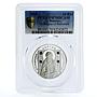Belarus 10 rubles Saint Sergey Radonezhsky PR70 PCGS proof silver coin 2008