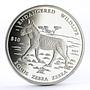 Namibia 10 dollars Endangered Wildlife series Zebra proof silver coin 2007