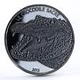 Burkina Faso 1000 francs Holy Crocodile Sacre in Dark Datina silver coin 2013