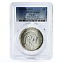 Egypt 1 pound State Leader King Faisal Portrait MS66 PCGS silver coin 1976