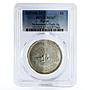 Egypt 1 pound Mohammed Flight Two Birds and Eggs MS67 PCGS silver coin 1979