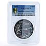 Belarus 20 rubles Zodiac Singns series Sagittarius MS70 PCGS silver coin 2013