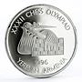 Armenia 100 dram 32th Chess Olympiad in Yerevan Bird Board silver coin 1996