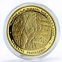 Nagorno-Karabakh 1000 dram Endangered Wildlife Bear gilded silver coin 2004