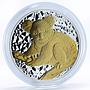 Australia 1 dollar Endangered Wildlife Koala Fauna gilded silver coin 2009
