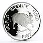 Philippines 200 piso WWF series Mindoro Buffalo proof silver coin 1987