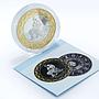 Tokelau 5 dollars Zodiac Signs series Aquarius gilded silver coin 2012