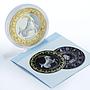 Tokelau 5 dollars Zodiac Signs series Capricorn gilded silver coin 2012