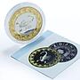 Tokelau 5 dollars Zodiac Signs series Scorpio gilded silver coin 2012