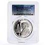 Cook Islands 50 dollars Marquise de Lafayette PR68 PCGS silver coin 1991