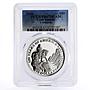 Cook Islands 50 dollars Grand Canyon Spanish Soldiers PR67 PCGS silver coin 1992