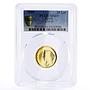 Latvia 20 lats Latvian Coin Woman Food MS69 PCGS gold coin 2008