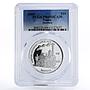 Nauru 10 dollars Saxonia Train Railway PR69 PCGS proof silver coin 2010