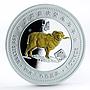 Liberia 20 dollars Zodiac Signs series Aries gilded silver coin 2003