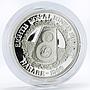 Zimbabwe 8 dollars 8th Non Aligned Summit proof silver coin 1986