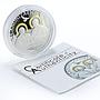 Tanzania 1000 shillings Canonization of Popes gilded proof silver coin 2014