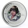 Cook Islands 2 dollars Russian poet Marina Tsvetaeva colored silver coin 2006